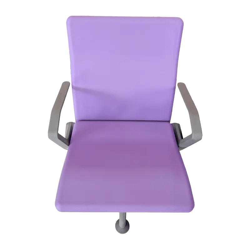 Chaise de réception moderne à dossier haut et à un poteau